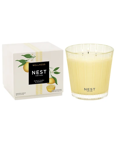 Nest New York Sunlit Yuzu and Mandarin 3-Wick Candle, 21.1 oz.