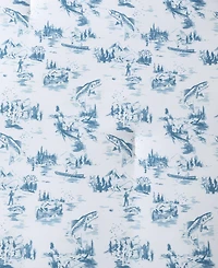 Eddie Bauer Fish Town Toile Reversible 3-Pc. Comforter Set, Full/Queen