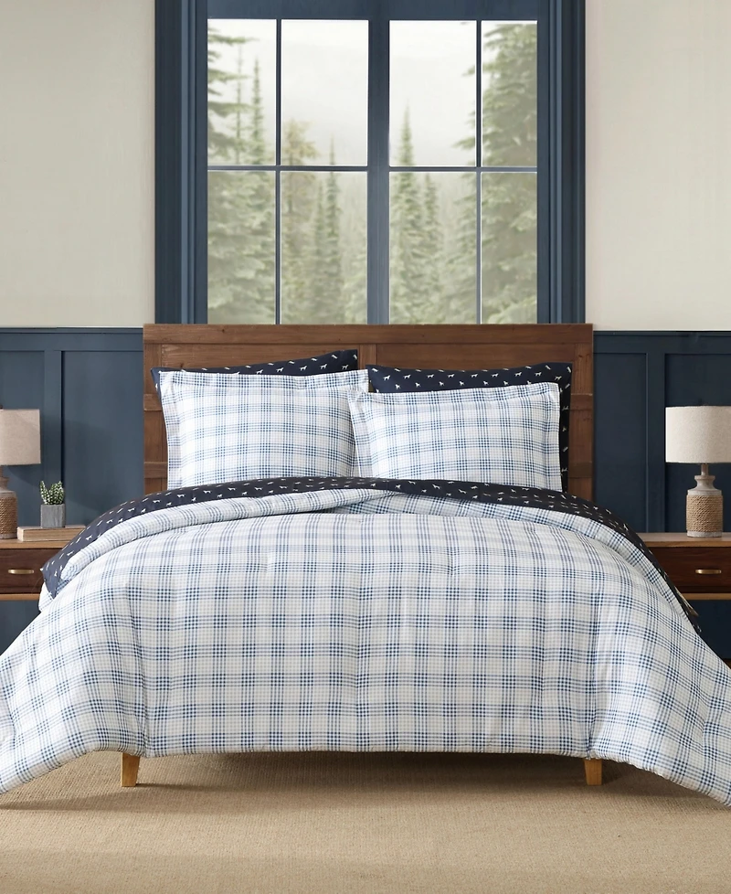 Eddie Bauer Beach Pine Plaid 5-Pc. Comforter Set, Twin/Twin Xl