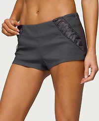 Edikted Women's Lirah Laced Up Micro Shorts