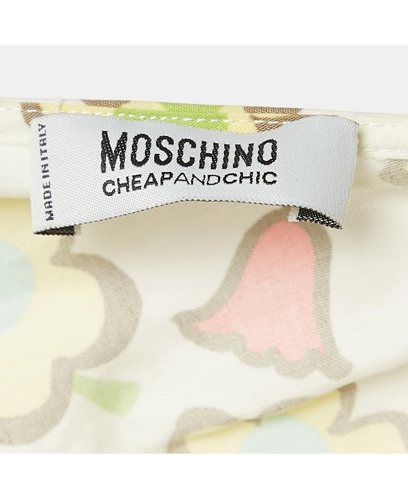 Pre-Owned Moschino Women's Cheap And Chic Floral Print Cotton Short Dress