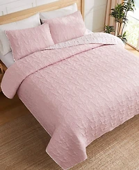 Jessica Simpson Floral Hazel Cherry Blossom 3-Pc. Quilt Set, Full/Queen