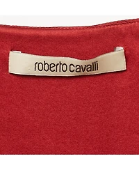 Pre-Owned Roberto Cavalli Women's Satin Silk Ruched Mini Dress