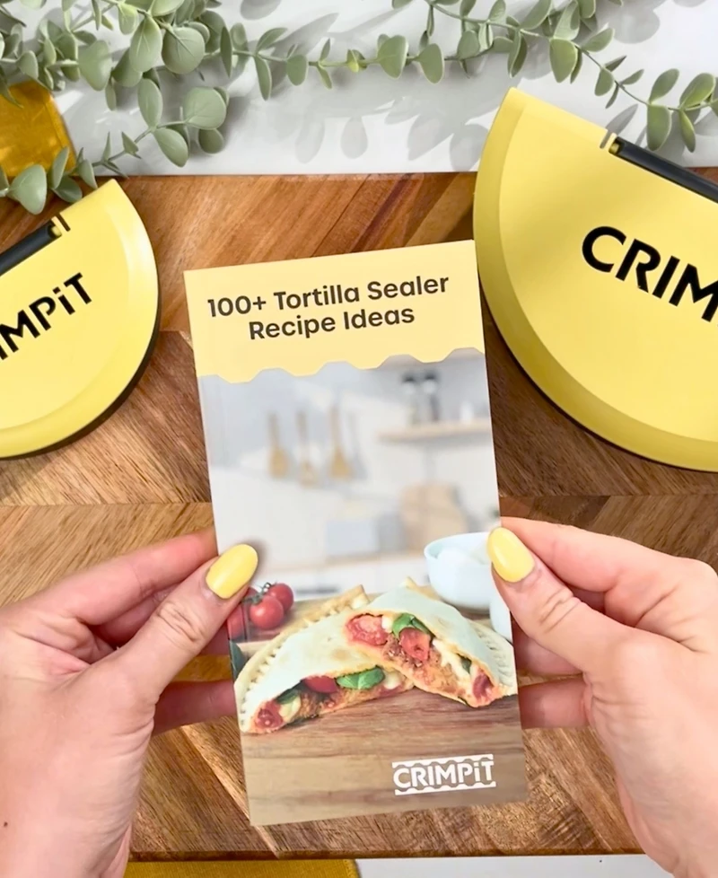 CRIMPiT 3-Pc. Flour Tortillas Maker with Recipe Book Set