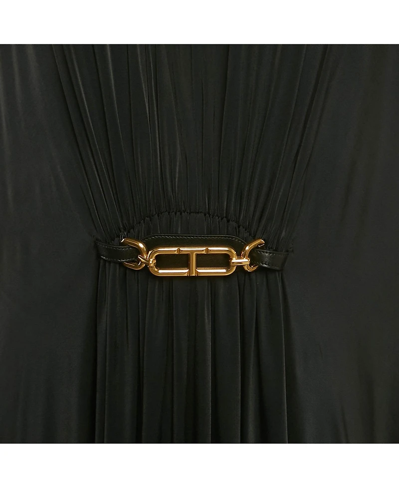 Pre-Owned Tom Ford Women's Jersey Belted Kaftan Maxi Dress