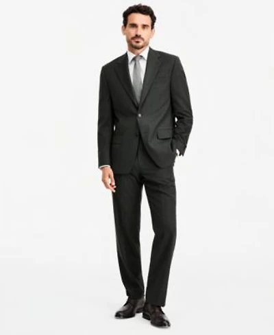 Michael Kors Mens Classic Fit Wool Blend Stretch Plaid Suit Separates