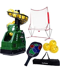 Furlihong Complete Pickleball Starter Kit with Automatic Launch Machine Ball Recycling Net Paddle