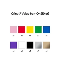 Cricut Value Iron-On, Rainbow Sampler - Rainbow Sampler