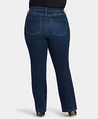 Nydj Plus Billie Mini Bootcut Seam Detail Jeans