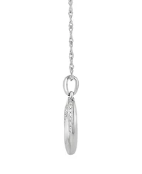 Macy's Diamond Pendant Necklace (1/3 ct. t.w.) in Sterling Silver White Rhodium