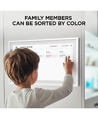 Mezed 15.6 Inch Smart Digital Calendar and Photo Frame Hd Touch Screen Family Organizer with Meal Planner Duty Chart To Do List and Weather