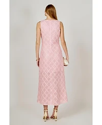 endless rose Women's Textured Sleeveless Maxi Dress