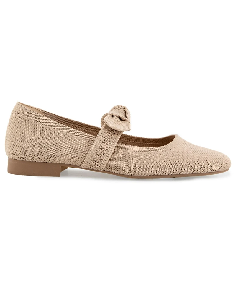 Kensie Women's Ezir Knit Mary Jane Flat