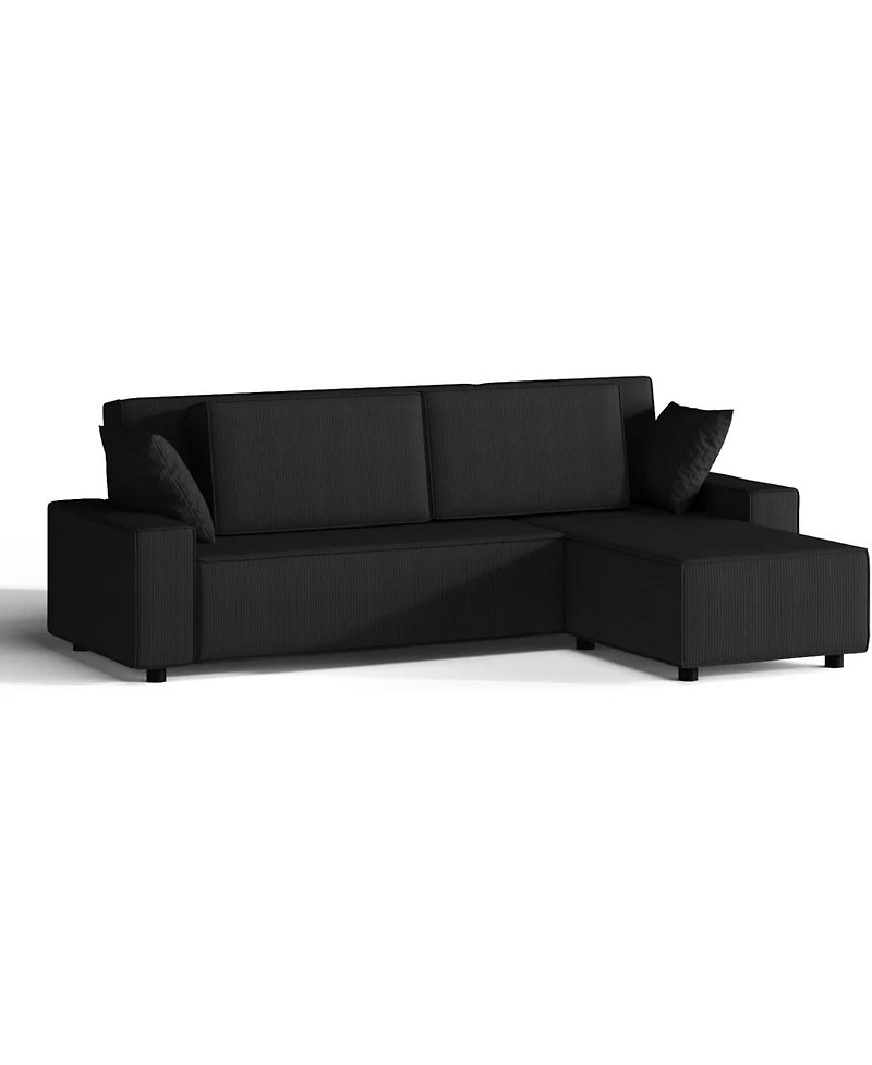 gaomon 96-Inch Corduroy Stripe Oversized Modular Sectional Sofa