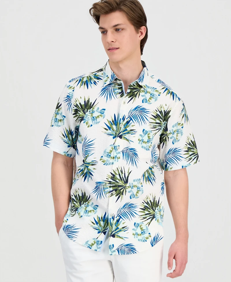 Tommy Bahama Men's Nova Wave Frond Mosaic Printed Shirt