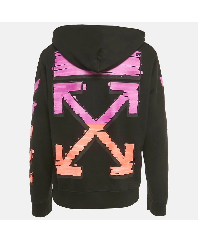 Pre-Owned Off-White Men's Arrow Print Cotton Hoodie