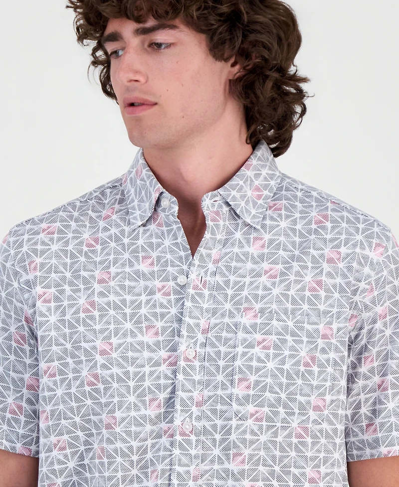 Tommy Bahama Men's San Lucio Sol Geo Short-Sleeve Shirt