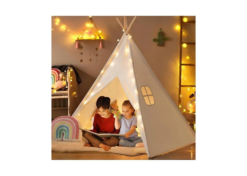 Tiny Land Teepee Tent for Kids with Mat – Indoor Play Tent with Mat