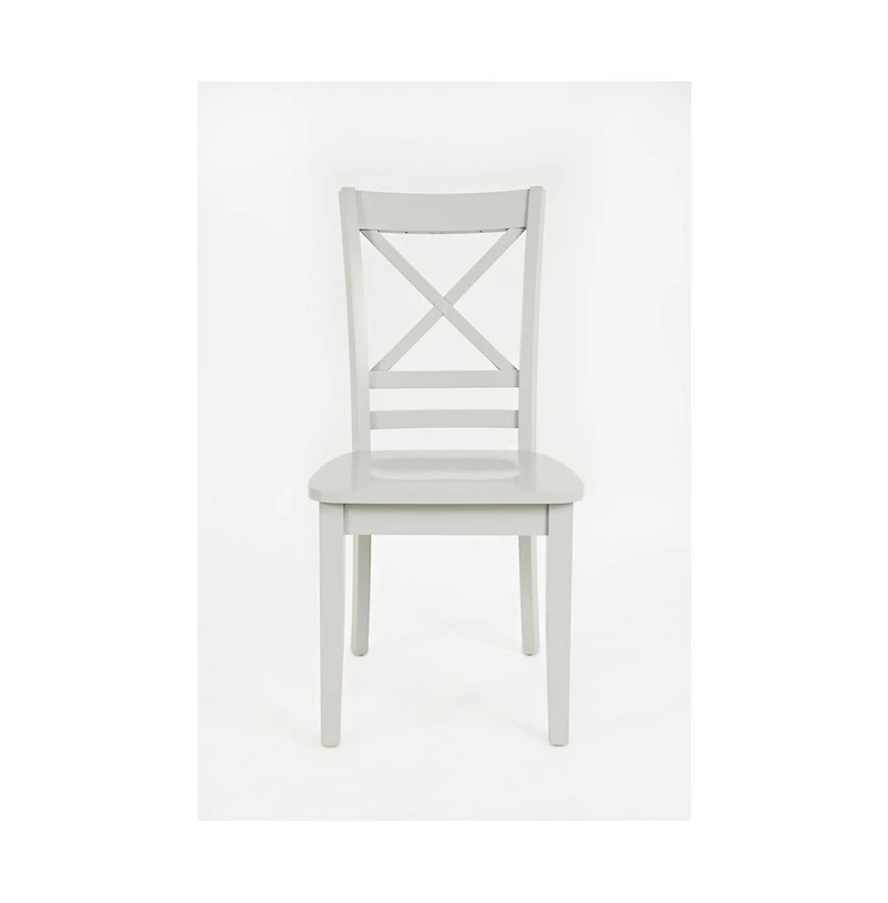 Jofran Simplicity Solid Wood Classic Cross-Back Dining Chair (Set of 2