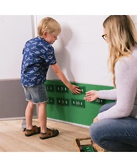 ECR4Kids Mobile Dry-Erase and Flannel Split Room Divider, 3-Panel