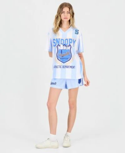 Love Tribe Juniors Snoopy Graphic Jersey T Shirt Shorts