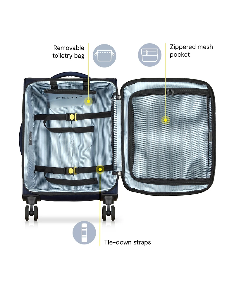 Delsey Paris Shadow Dlx Small Expandable Carry-On Spinner