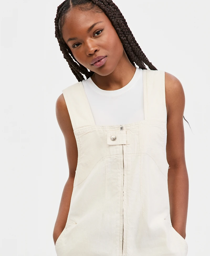 Free People Women's Jude Cotton Square-Neck Shortall