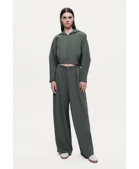 Nocturne Women's Textured Wide-Leg Pants