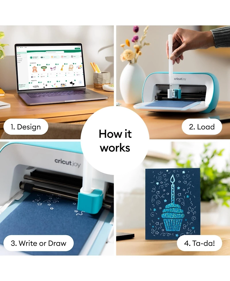 Cricut Acrylic Gel Pens Set, 1.0 mm, 4 Count - For use with Joy & Joy Xtra Machines