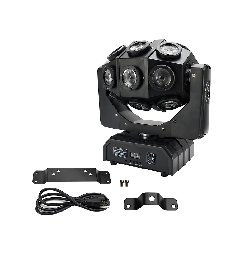 Artudatech 180W Rgbw Moving Head Stage Light with Adjustable Strobe, Dmx & Auto Music Sync