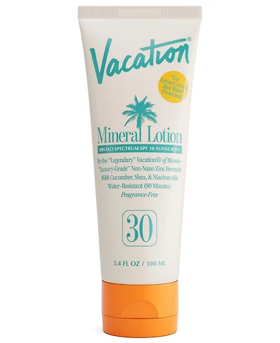 Vacation Mineral Lotion Spf 30 Sunscreen, 3.4 oz.