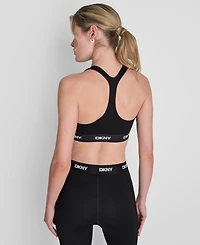 Dkny Sport Women's Balance Compression Logo Sports Bra