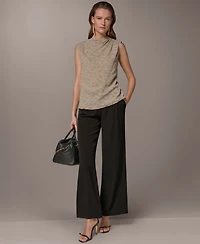 Donna Karan New York Women's Mock Neck Blouse