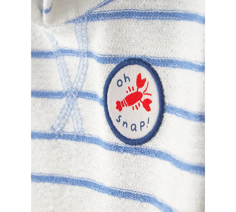 Carter's Baby Boys' Oh Snap Lobster Striped Short-Sleeve Romper