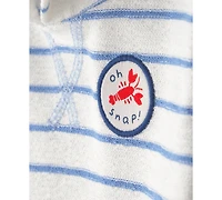 Carter's Baby Boys' Oh Snap Lobster Striped Short-Sleeve Romper