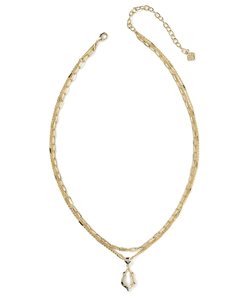 Kendra Scott Adriana Scallop Frame Multi Strand 14k Gold Over Brass Necklace