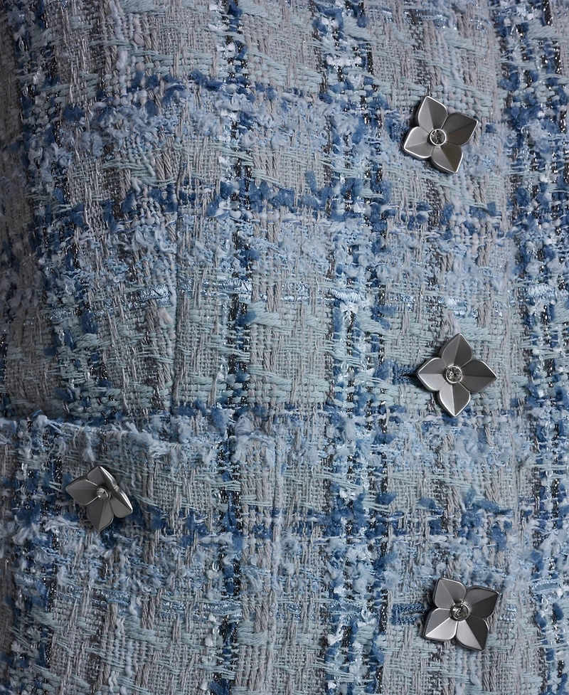 Bcbg Women's Button-Front Cropped Tweed Vest