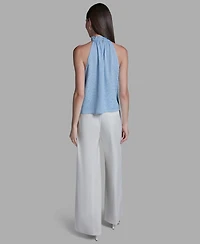 Bcbg Women's Ruffle Halter Neck Top