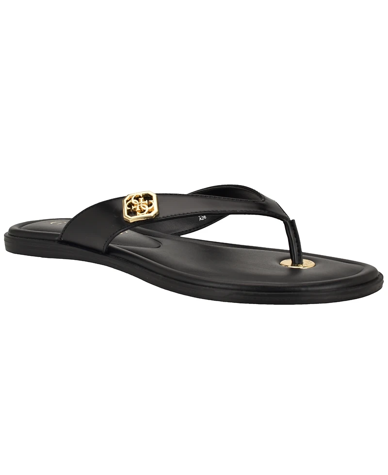 Guess Women's Lexing Logo Slip-On Flat Sandals