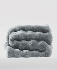 Frye Bubble Rabbit Faux Fur Throw, 50" x 70"