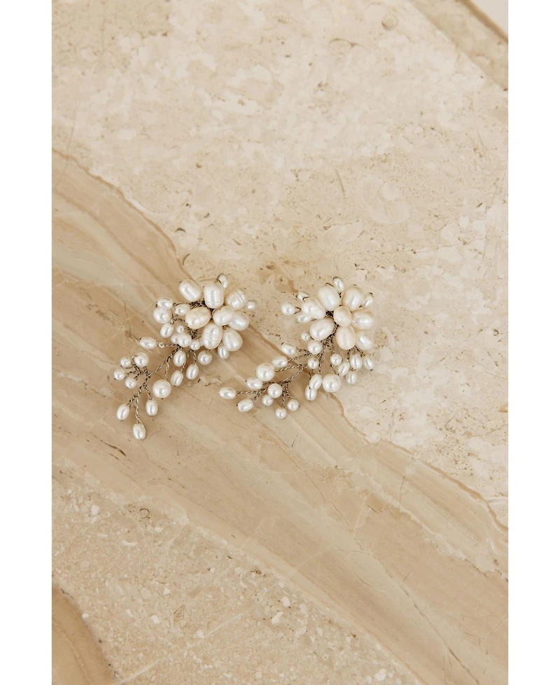 Untamed Petals Moore Freshwater Pearl Earrings