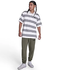Converse Men's Striped Short-Sleeve Polo Shirt