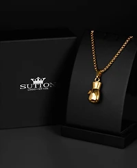 Rhona Sutton Men's Boxing Glove Stainless Steel Pendant Necklace in 18k Gold-Tone