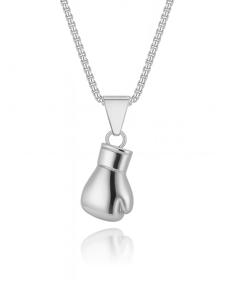 Rhona Sutton Men's Boxing Glove Stainless Steel Pendant Necklace