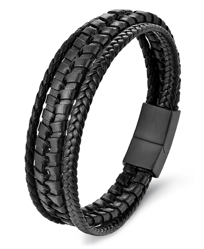 Rhona Sutton Men's Elysian Leather & Stainless Steel Bracelet
