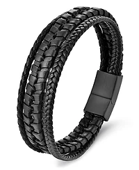 Rhona Sutton Men's Elysian Leather & Stainless Steel Bracelet