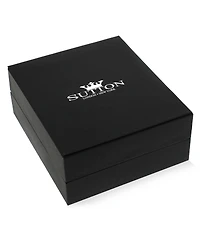 Rhona Sutton Men's Iced Cuban Stainless Steel Chain Bracelet