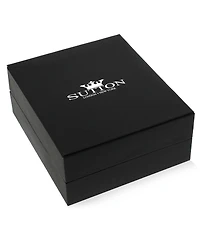 Rhona Sutton Men's Iced Cross Pendant Necklace in 14k Gold Plated Sterling Silver