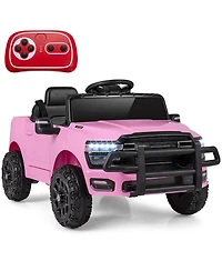 Mecale 12V Kids Ride On Car Licensed Ram 3500 Electric Vehicle with Remote Control-Pink