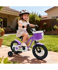 Mecale Inch Kids Bike with Training Wheels